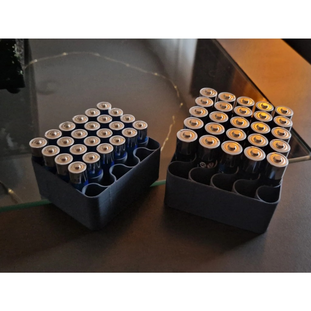 Kit Porta-Pilhas AA + AAA – Organizador e Suporte Compacto em Oferta na Shopee