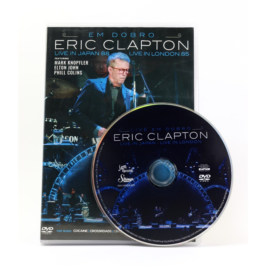 DVD Eric Clapton Em Dobro Live In Japan 88 Live In London 85