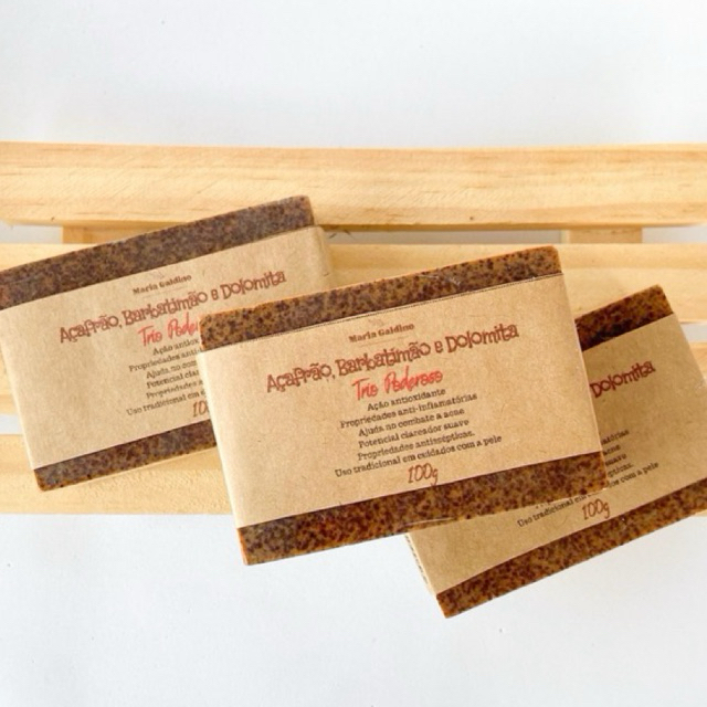 Sabonete Açafrão Barbatimão E Dolomita Artesanal em Oferta na Shopee