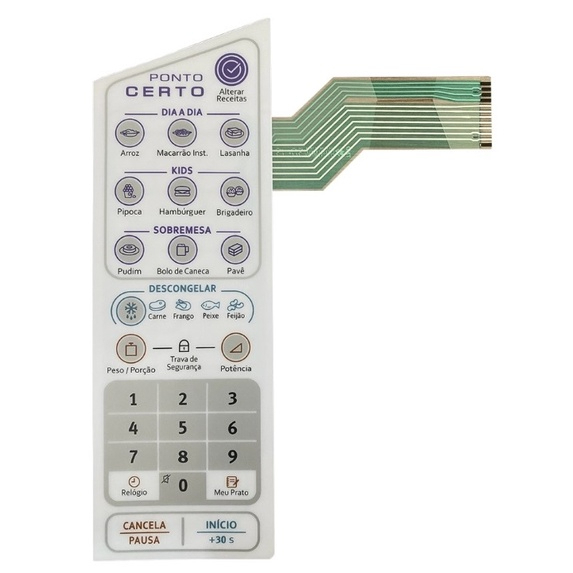 Membrana Teclado de Microondas Eletrolux MEP41