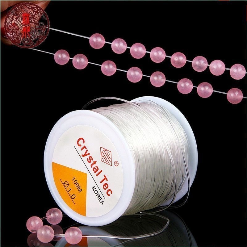 Fio De Silicone Elástico P/ Pulseiras -0.7mm/ 0.8mm/1.0mm - 100 Metros em Oferta na Shopee