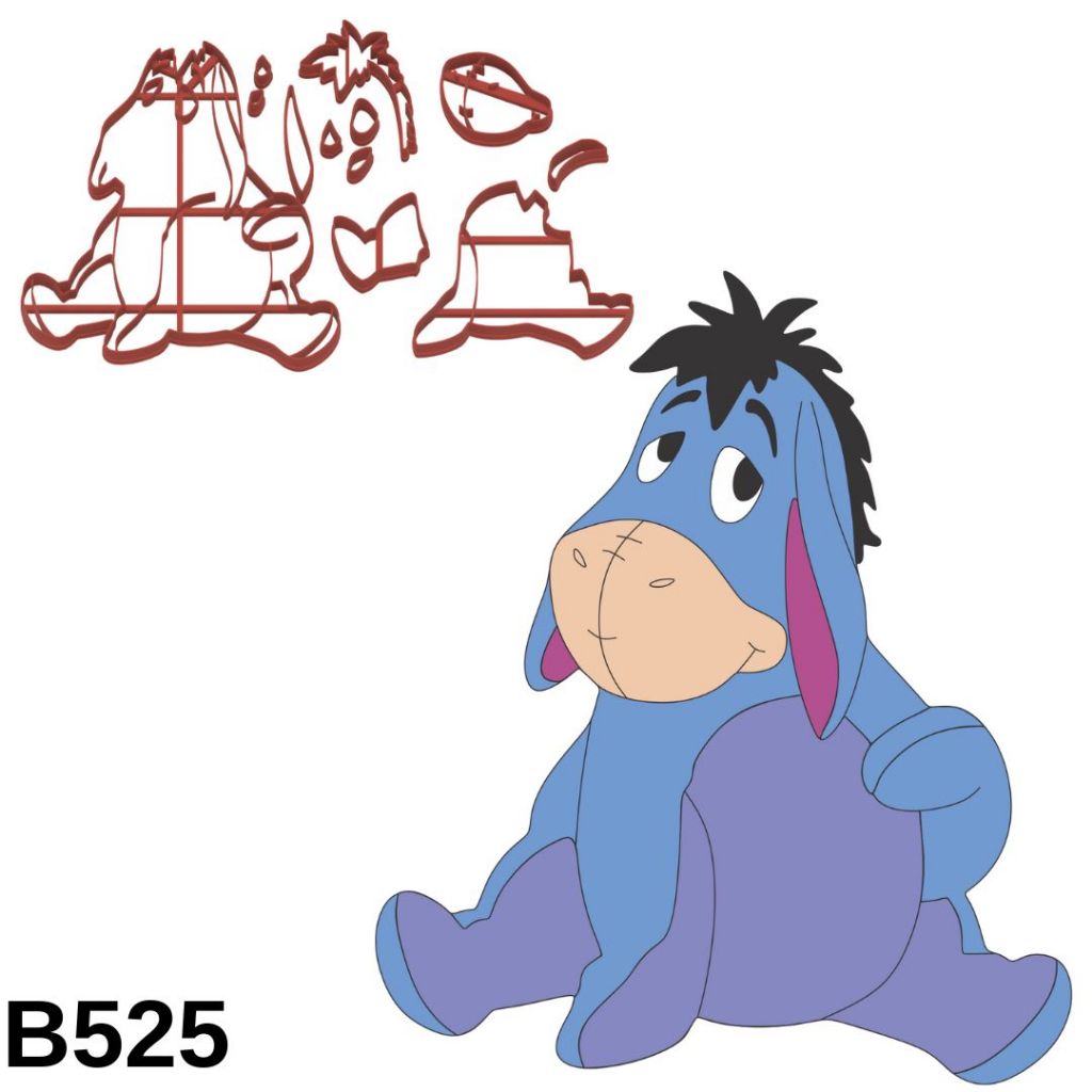 Cortador Modular Bizonho Ursinho Pooh Corpo 6CM B525