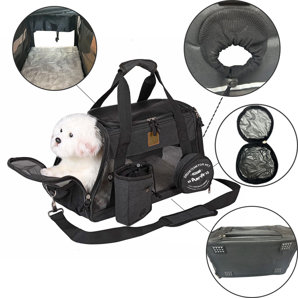 Bolsa Transporte Pet Luxo Caes e Gatos Aviao Viagem Passeio