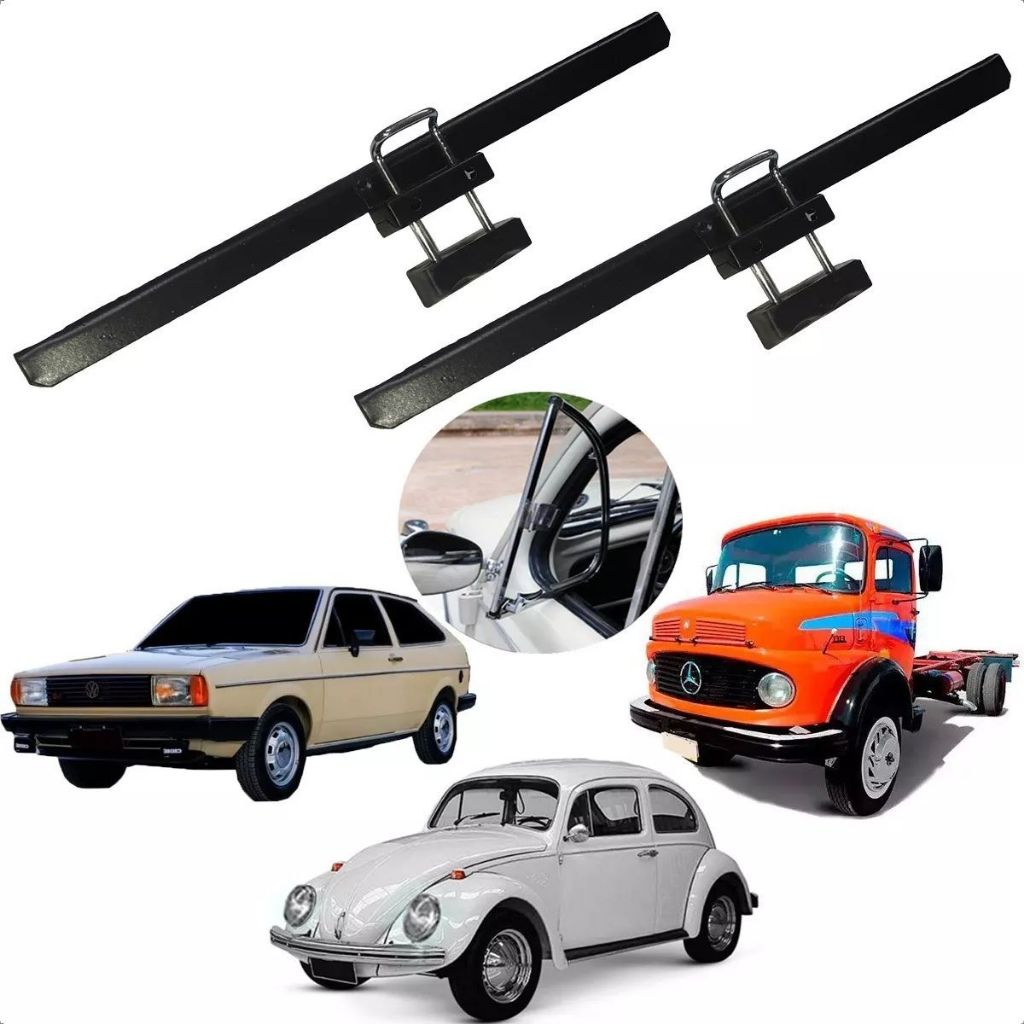 Trava Quebra Vento Fusca Chevette Gol Quadrado Anti-Furto/Roubo (par)