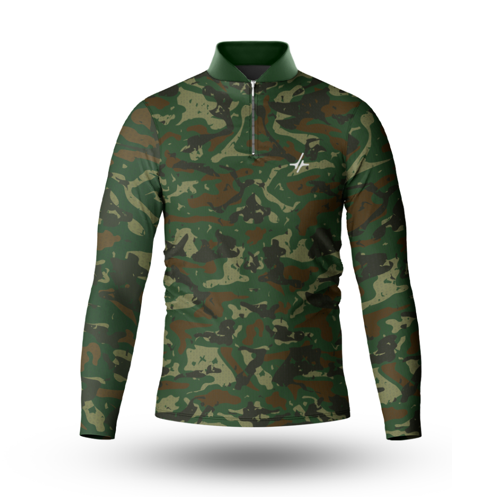 Camisa Camiseta Pesca Proteção Solar Camuflada Dry Fit Uv50+ em Oferta na Shopee