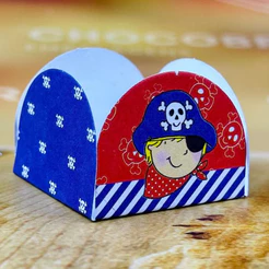 50~450 Forminhas Pirata 4 Para Doces 4 Pétalas 3,3X3,3X2,2 52.3 (Nc Toys Simples)