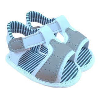 Sandália Bebê Menino Sapatinho de Bebê Menino Com Forro Listrado em Oferta na Shopee