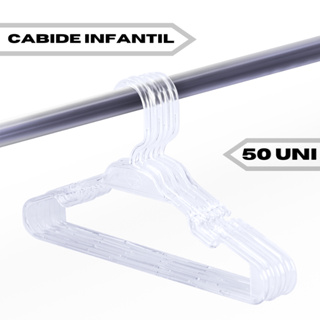 Kit 50 Cabide Acrílico Transparente Enxoval Infantil em Oferta na Shopee