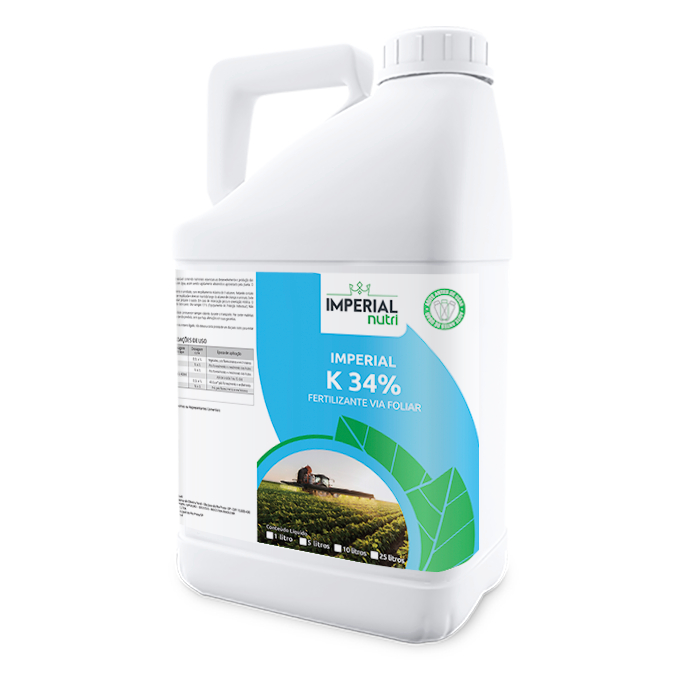 Adubo Potassio K34% 5 litros  Enchimento Grãos Frutos  Imperial Nutri Carbonato de Potássio