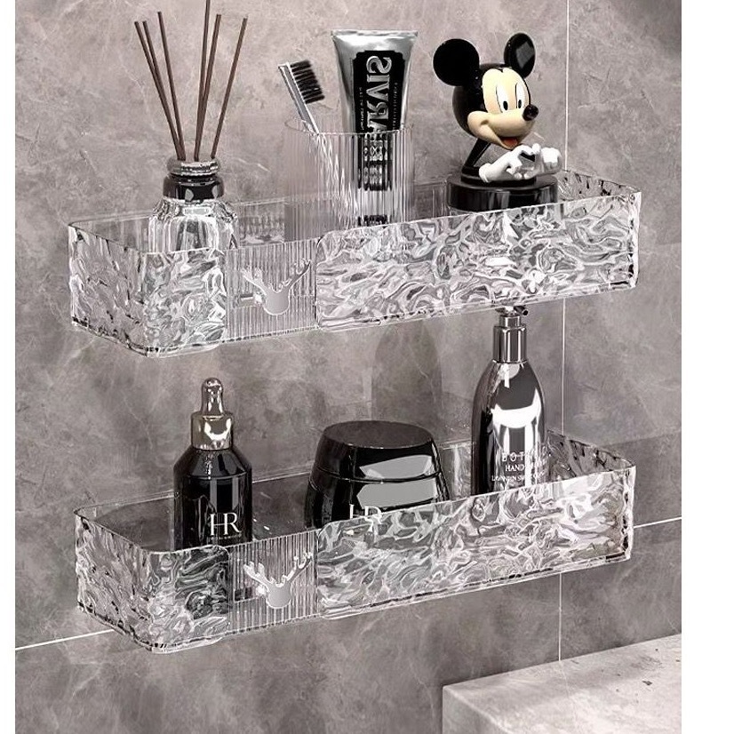 kit 2 Suporte De Shampoo Prateleiras De Banheiro Sem Furo Acrilico Chifre em Oferta na Shopee