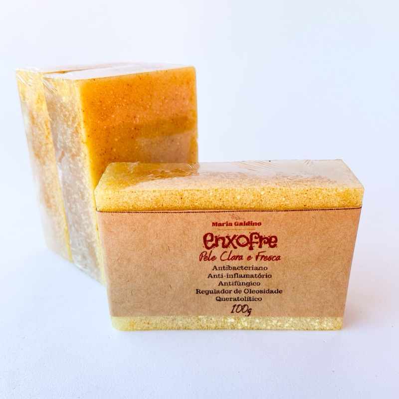 Sabonete de Enxofre,Ceborreia Coceiras Oleosidade Artesanal em Oferta na Shopee
