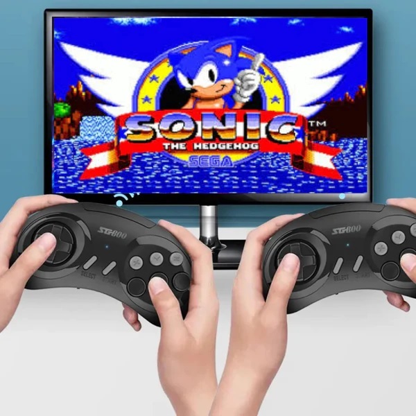 Mega Drive Console Gamestick 4600+ Jogos SG800 e 2 controles sem fio