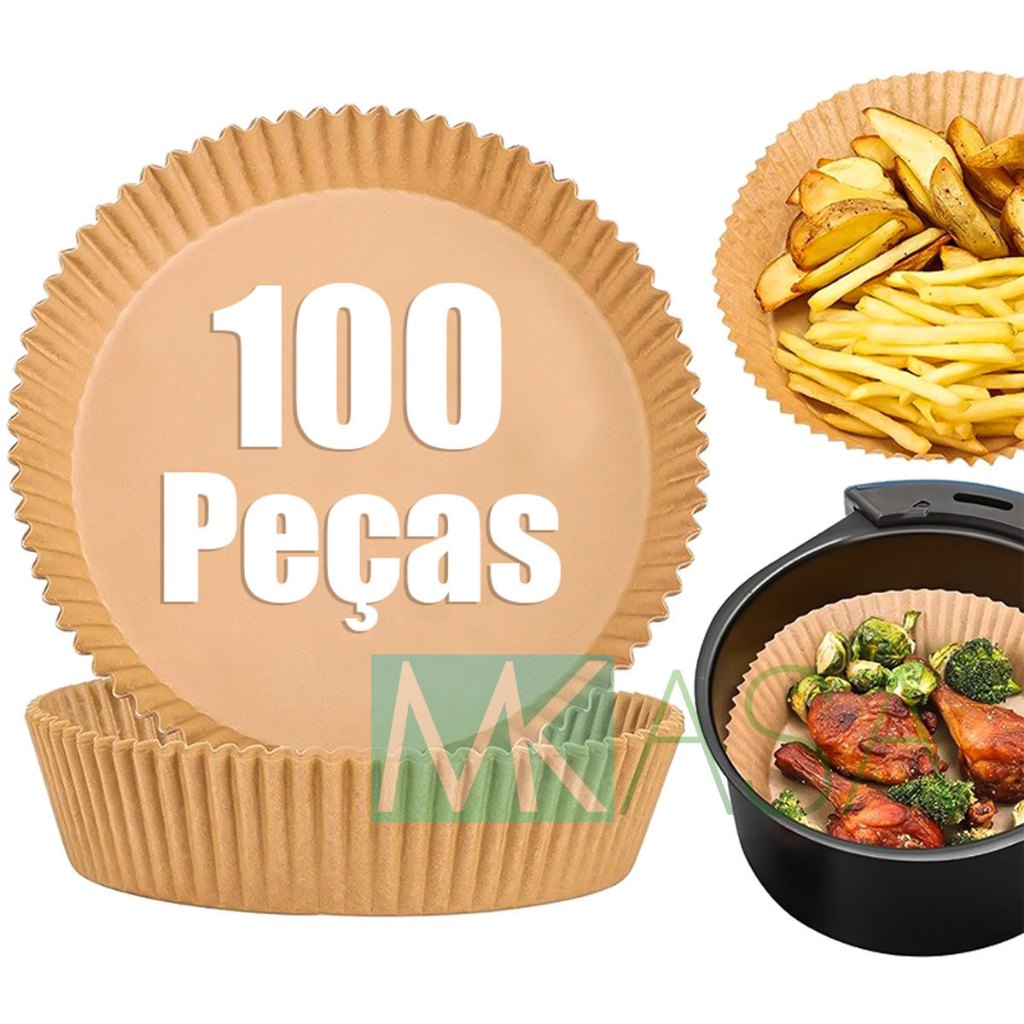 Forma De Airfryer Descartável Forro Tapete Protetor Redondo Antiaderente em Oferta na Shopee