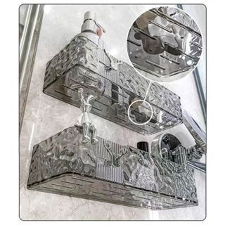 Kit 2 Suporte De Shampoo Prateleiras De Banheiro Sem Furo Acrilico Chifre em Oferta na Shopee