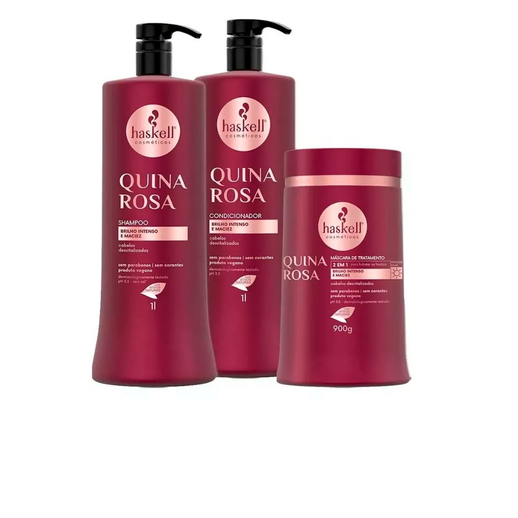 Haskell Quina Rosa 3 Produtos 1 Litro/900g