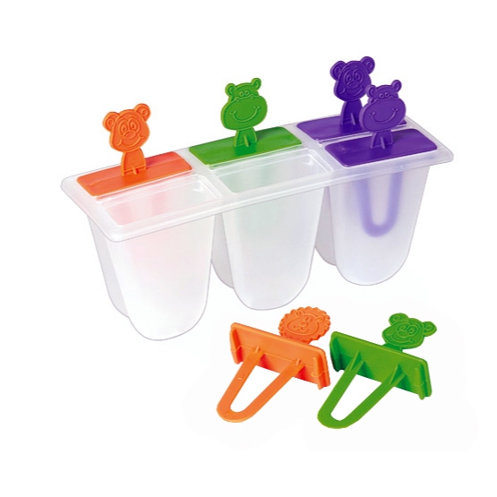 Forma p/ Picolé c/ Recheio Paleta Faz 4 Paletas Dimensão do Produto 14cm Cores Sortidas