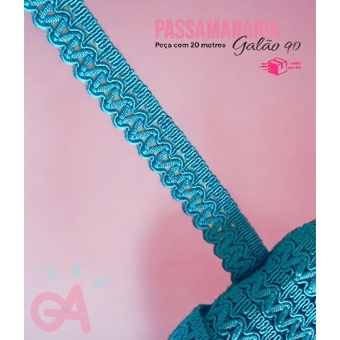 Fita Galão 90 Passamanaria - Peça 15 metros