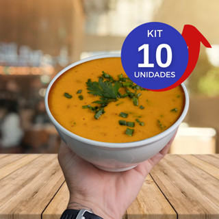 Kit 10 Cumbuca plastica para sobremesa tigela sorvete caldo petisqueira Bowl sopa 800 ml em Oferta na Shopee