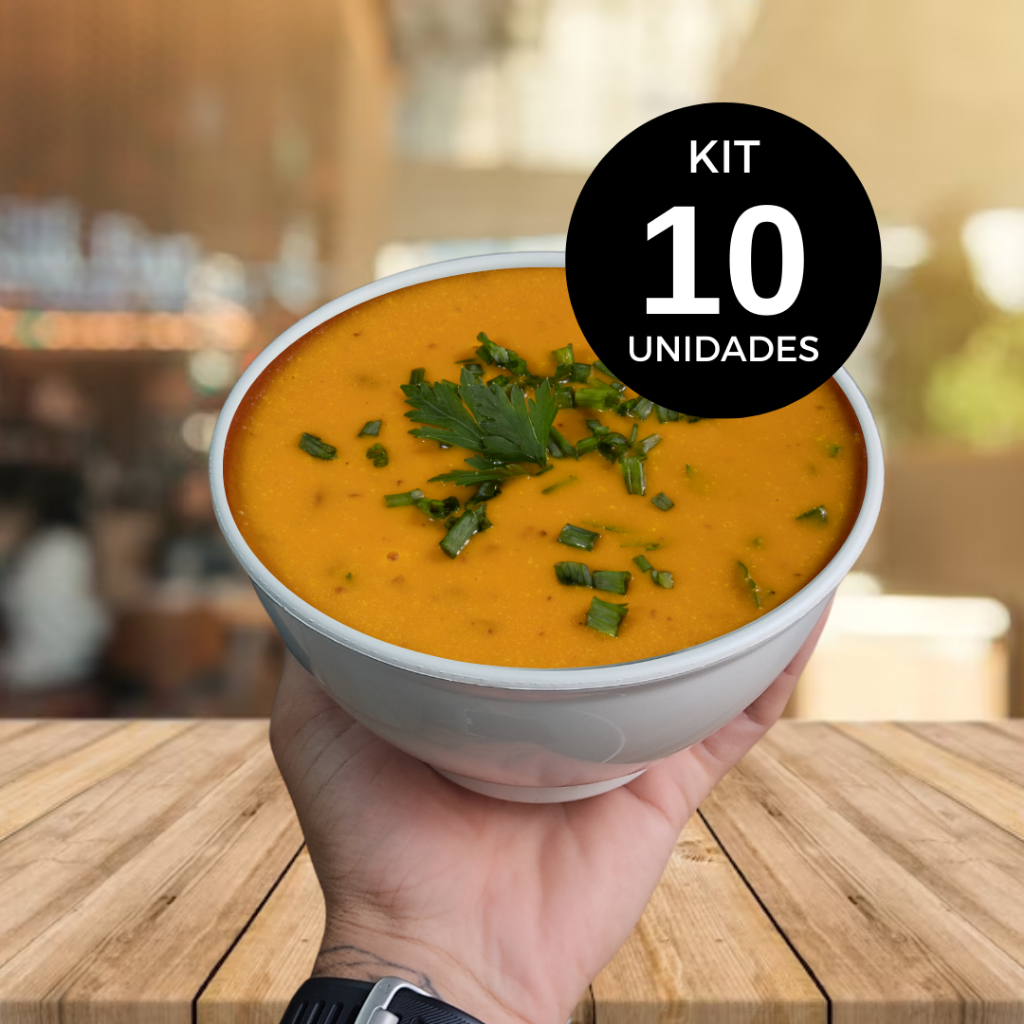 Kit 10 tigelas para sopa caldos sobremesa cumbuca plastica bowl para sorvete açai amendoim