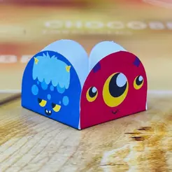 50~350 Forminhas Para Doces Tema Monstros 4 Pétalas 83.10 (Nc Toys Simples)