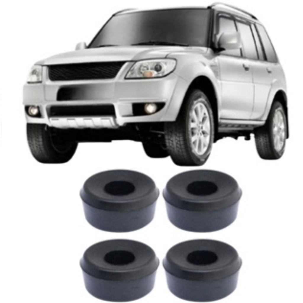 KIT COM 4 BUCHAS DA BARRA TENSORA DA SUSPENSÃO DIANTEIRA PAJERO TR4 2002 A 2015