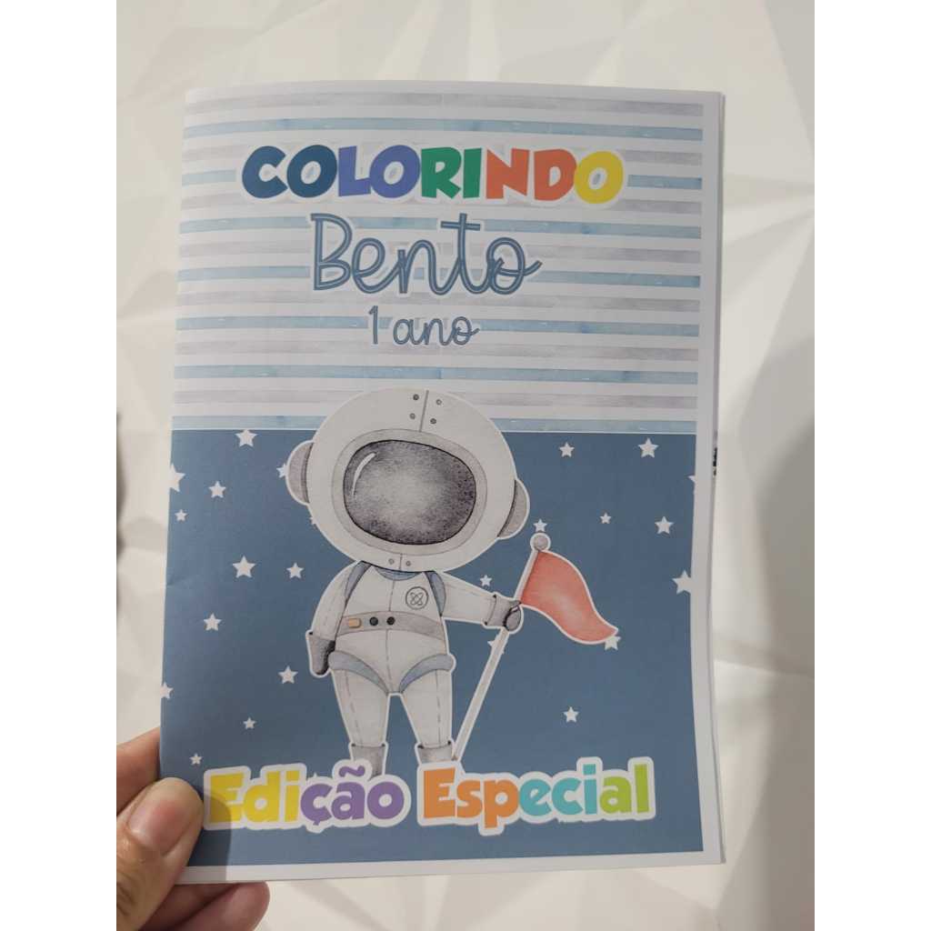 Livrinho Colorir Astronauta Menino - Lembrancinha Festa Infantil