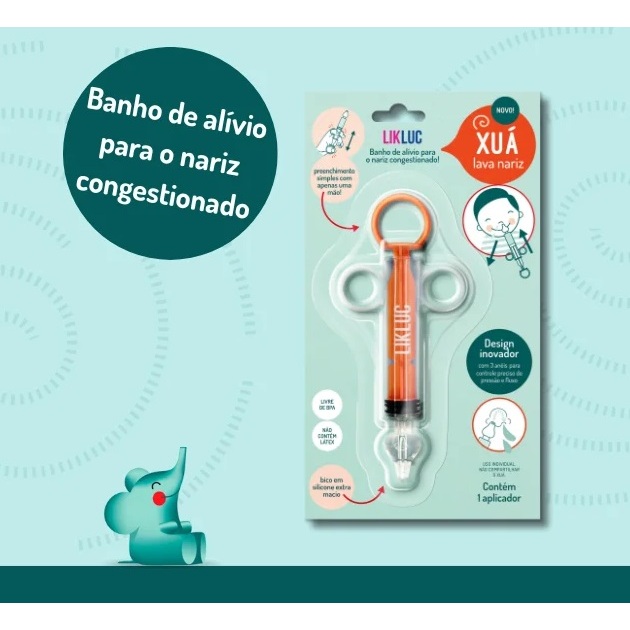Lavador Nasal Seringa Inteligente para Lavagem Nasal Xuá - Likluc