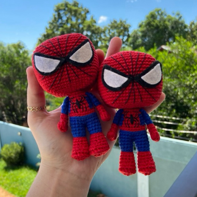 Amigurumi Homem Aranha personalizado Marvel