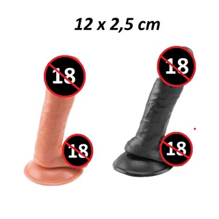 Penis DILDO Prótese realística Pau Pinto de borracha com ventosa e escroto pequeno - Sex Shop em Oferta na Shopee