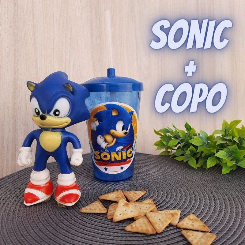 Kit Copo Acrilico + Boneco