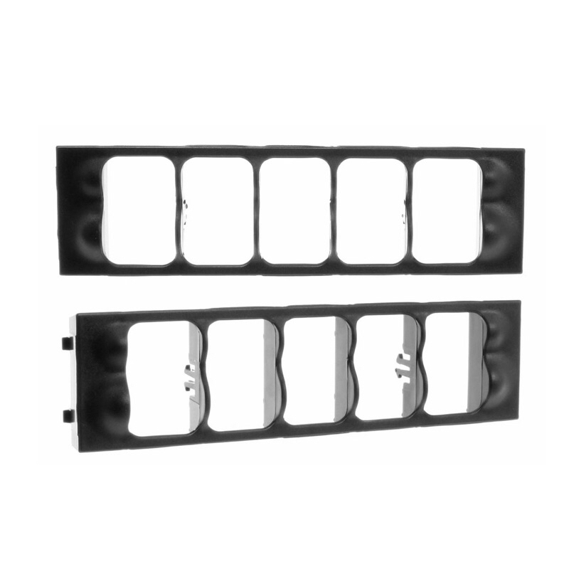 MOLDURA INTERRUPTOR DO PAINEL DE VIDRO VW GOL/ PARATI/ SAVEIRO GII 95/99 GOL GIII/ SPECIAL PRETO AUTOPLAST AP924
