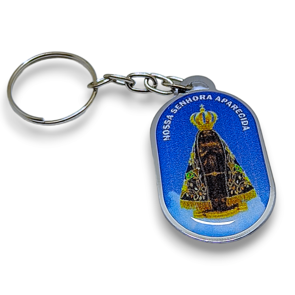 Chaveiro De Nossa Senhora Aparecida Resinado Imagem Religiosa