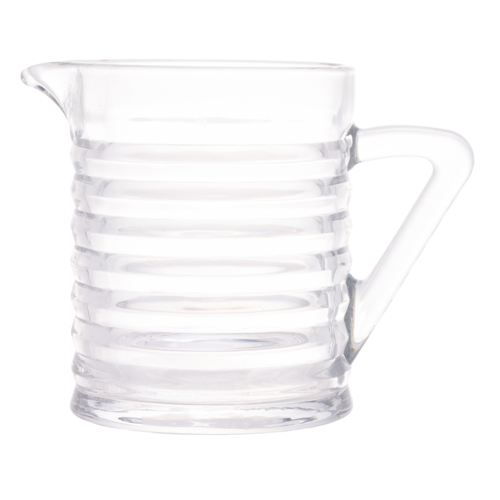 Leiteira Jarra de Vidro Com Alça Colméia 340ml Lyor