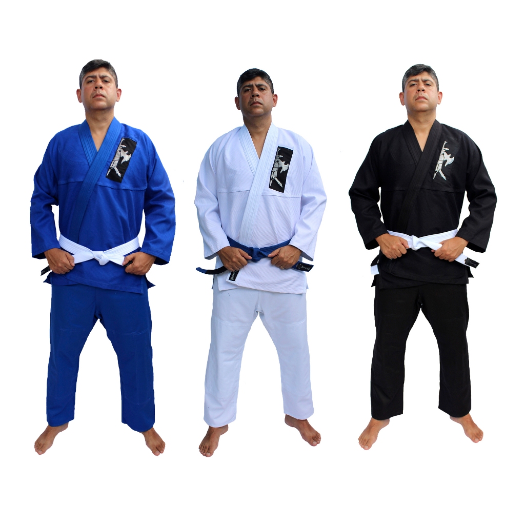 Kimono Jiu Jitsu Judo Adulto Trançado Ranger Esportes em Oferta na Shopee