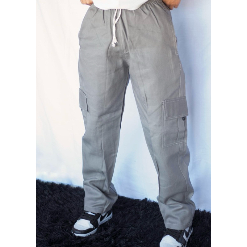 CALÇA CARGO DE BRIM