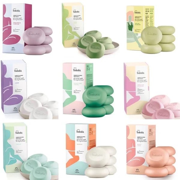 Caixa Sabonete Vegatal Natura Todo Dia