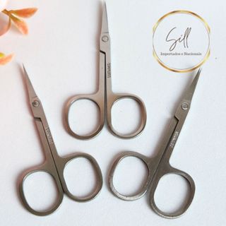 Tesoura Extra Fina para Sobrancelha Cílios e Unha Ferro em Oferta na Shopee