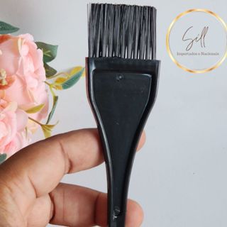 Pincel para Cabelos Tintura ou Barbeiro Preto Pequeno - Unidade em Oferta na Shopee