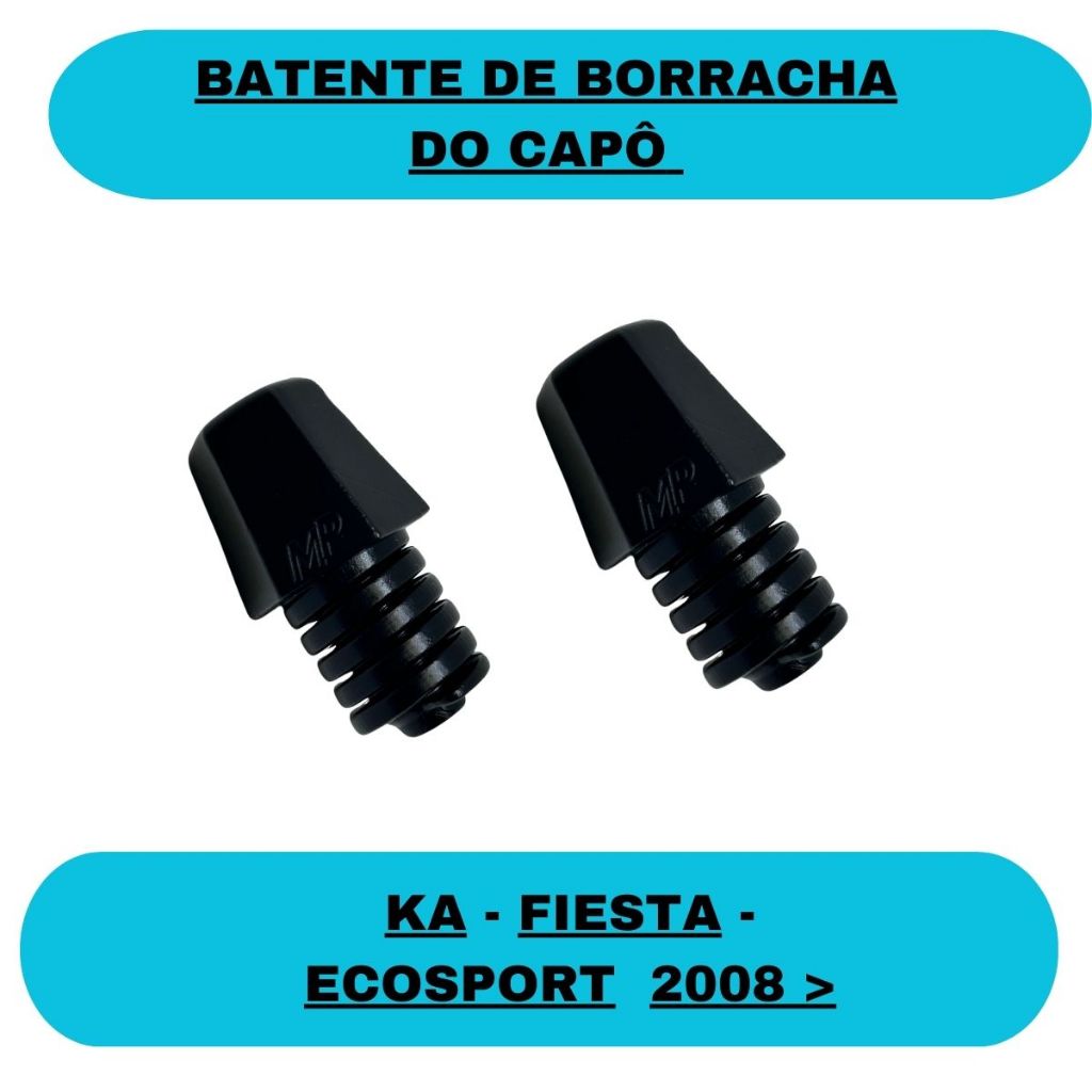 Batente Borracha do Capo Ka Fiesta Ecosport - 2 peças em Oferta na Shopee