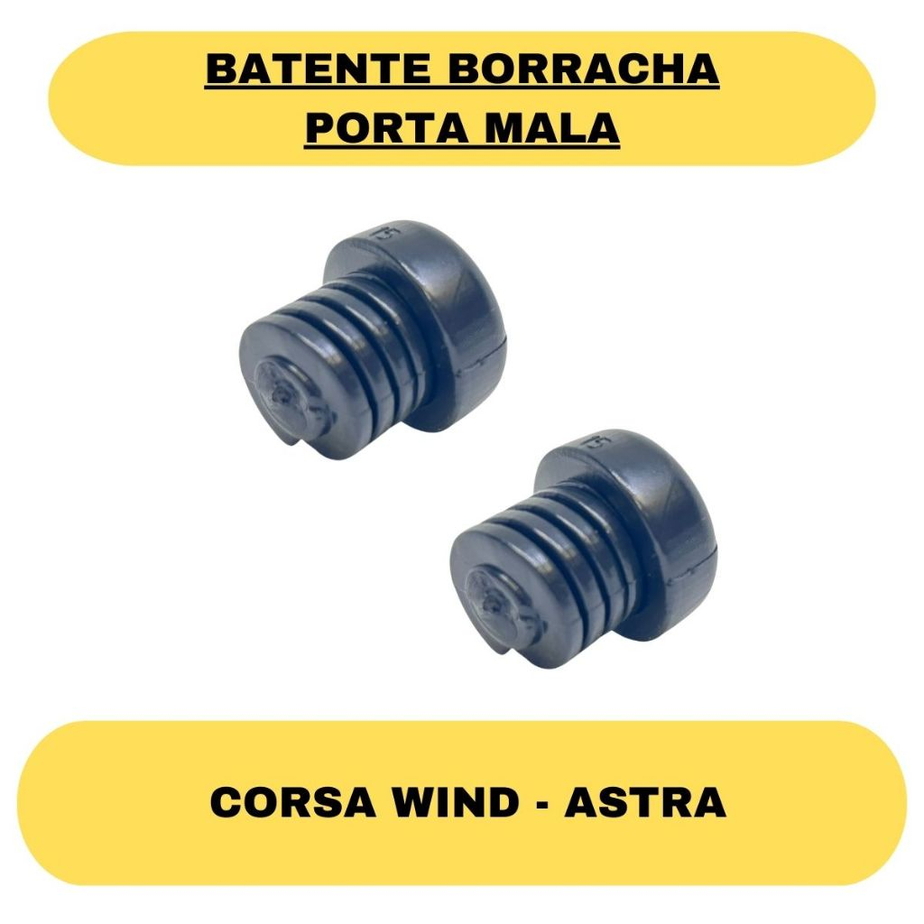 Batente Regulador Borracha Porta Mala Corsa Wind Astra - 2 unidades