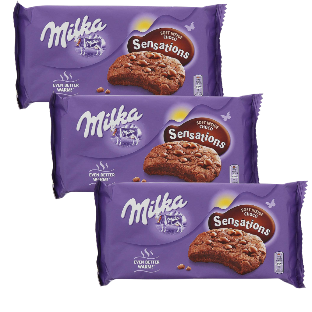 3 Biscoito Milka Chocolate Sensations Cookies 156g Importado em Oferta na Shopee