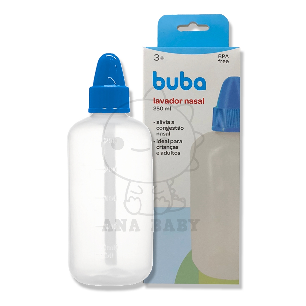 Lavador Nasal  250ml Buba Alivio Sinusite Criança e Adulto