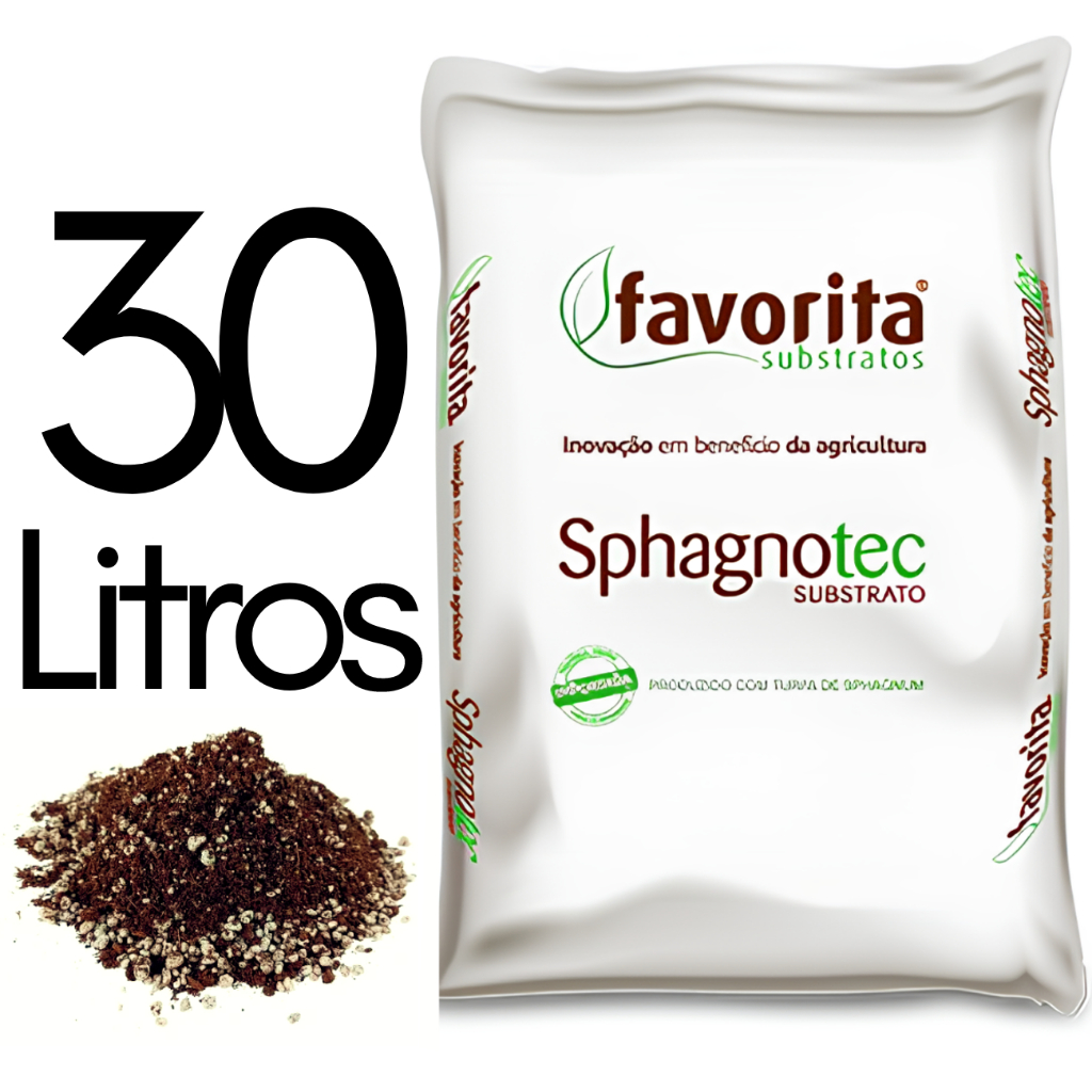30L Substrato Inerte Para Cultivo Turfa + Perlita Sphagnum (50%-50%) - Lupa / Favorita Sphagnotec