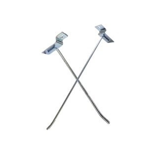 Kit De 20 Ganchos Expositores Prata Para Paineis Canaletados Lojas - Todos Os Tamanhos em Oferta na Shopee