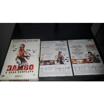 Box DVD Rambo A Saga Completa 3 Discos + DVD Bônus Edição De Colecionadores