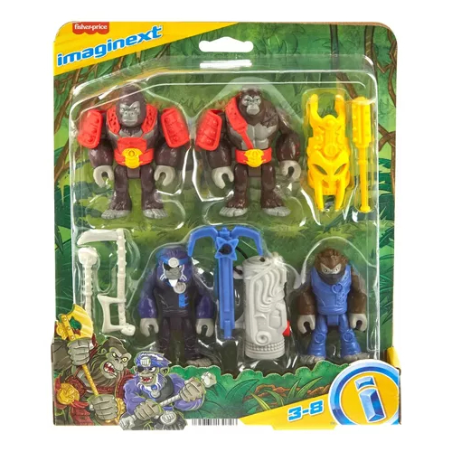 Figuras Imaginext Gorilas Vs Macacos - Mattel Hml57 em Oferta na Shopee