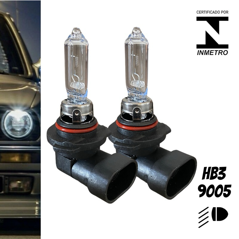 1 Par Lâmpadas HB3 12v 55w 9005 TG 3200K