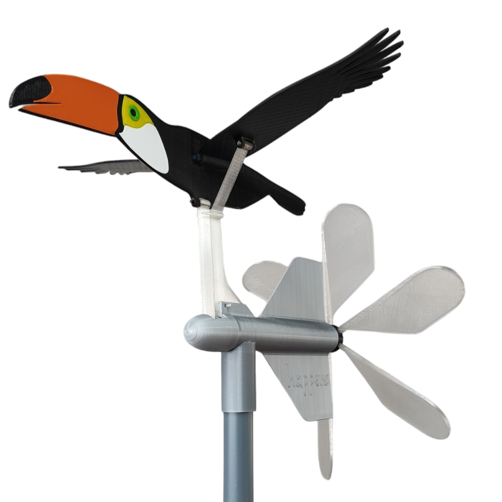 Catavento Moinho de Vento 3D cata vento Jardim Tucano em Oferta na Shopee