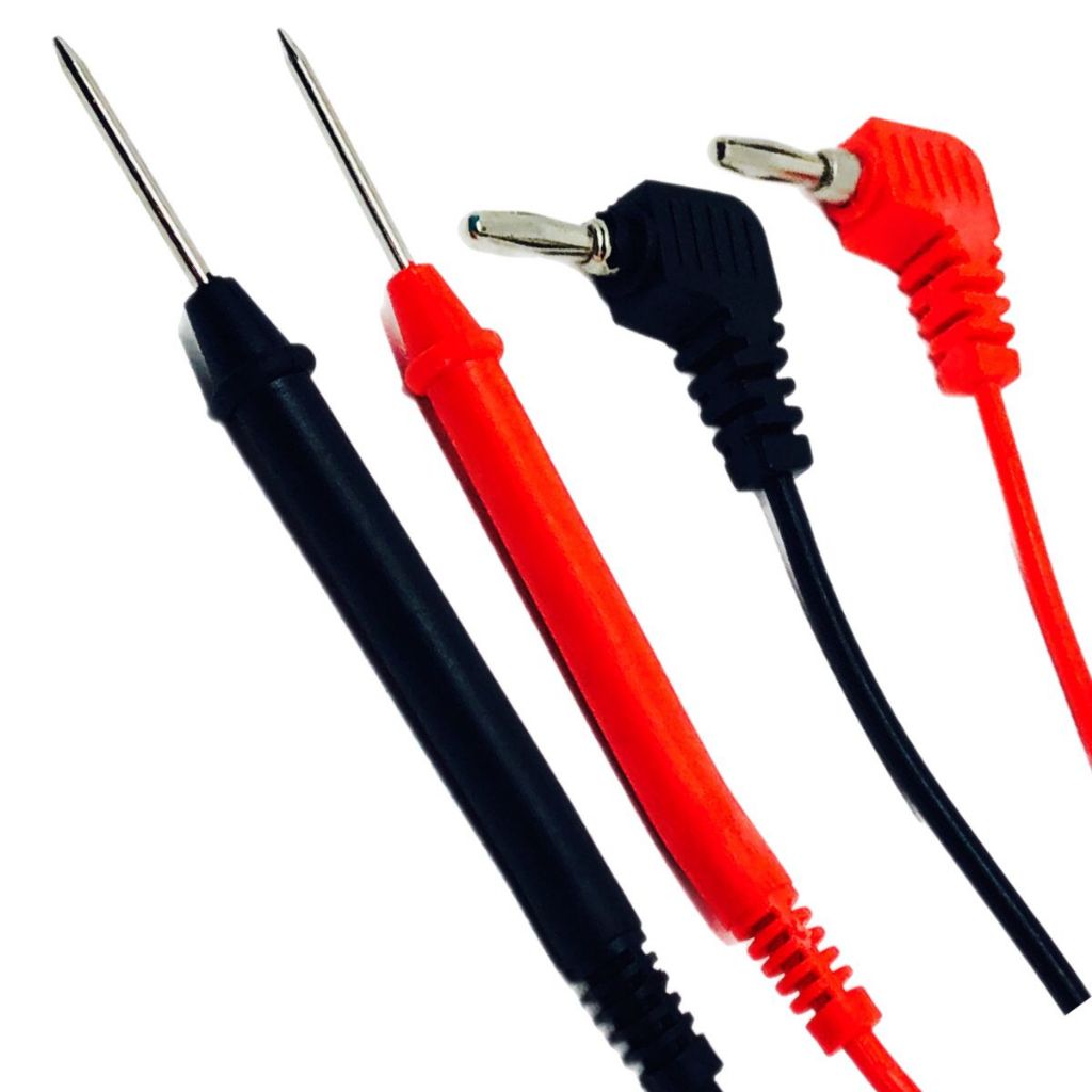 Cabo Multímetro Ponteira Teste Ponta Prova 90 Graus 80 cm em Oferta na Shopee