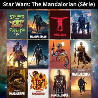 Placa Decorativa MDF (14x20cm ou 20x28cm) Star Wars: The Mandalorian (Série) - Quadro Parede & Decoração em Oferta na Shopee